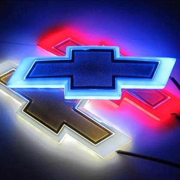 4D emblem light for Chevrolet Cruze/New Cruze/Moment; LED decorative illuminated emblem upgrade for rear tailgate