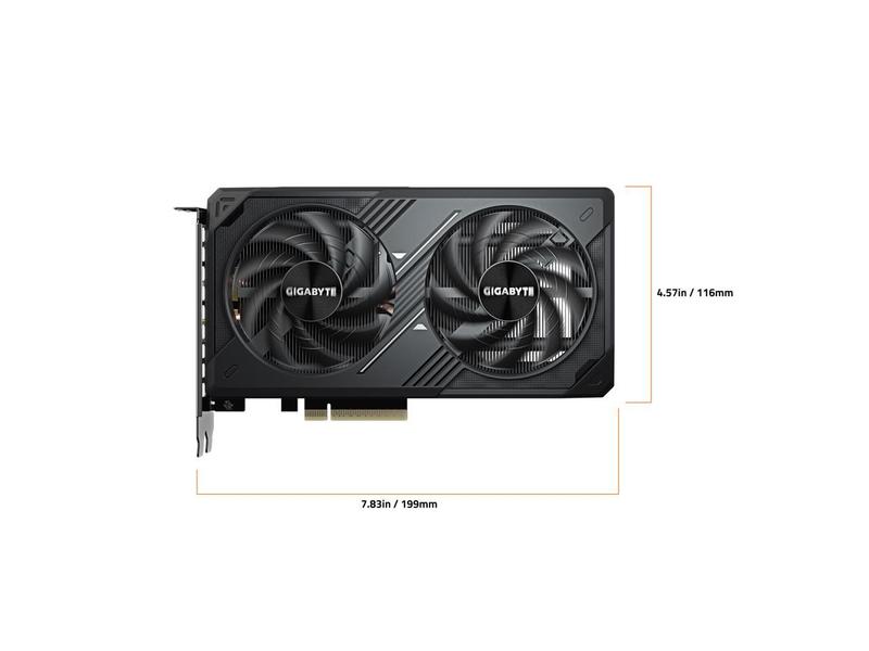 GIGABYTE WINDFORCE GeForce RTX 5060 8GB GDDR7 PCI Express 5.0 ATX Graphics Card GV-N5060WF2OC-8GD