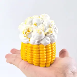 Handmade Popcorn Corn Taba Squishy Food Grade Silicone Cute Sticky Squeeze Toy Stress Relief for  Adults non-toxic sensory toy Office Desk Toy
