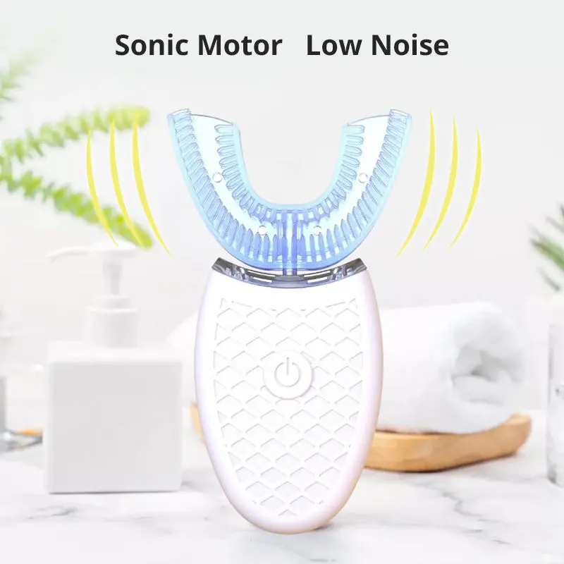 U-Shaped Sonic Electric Toothbrush, Powerful Cleaning, Rechargeable Design, Ideal for Daily Oral Care, Enhances Brushing Efficiency
