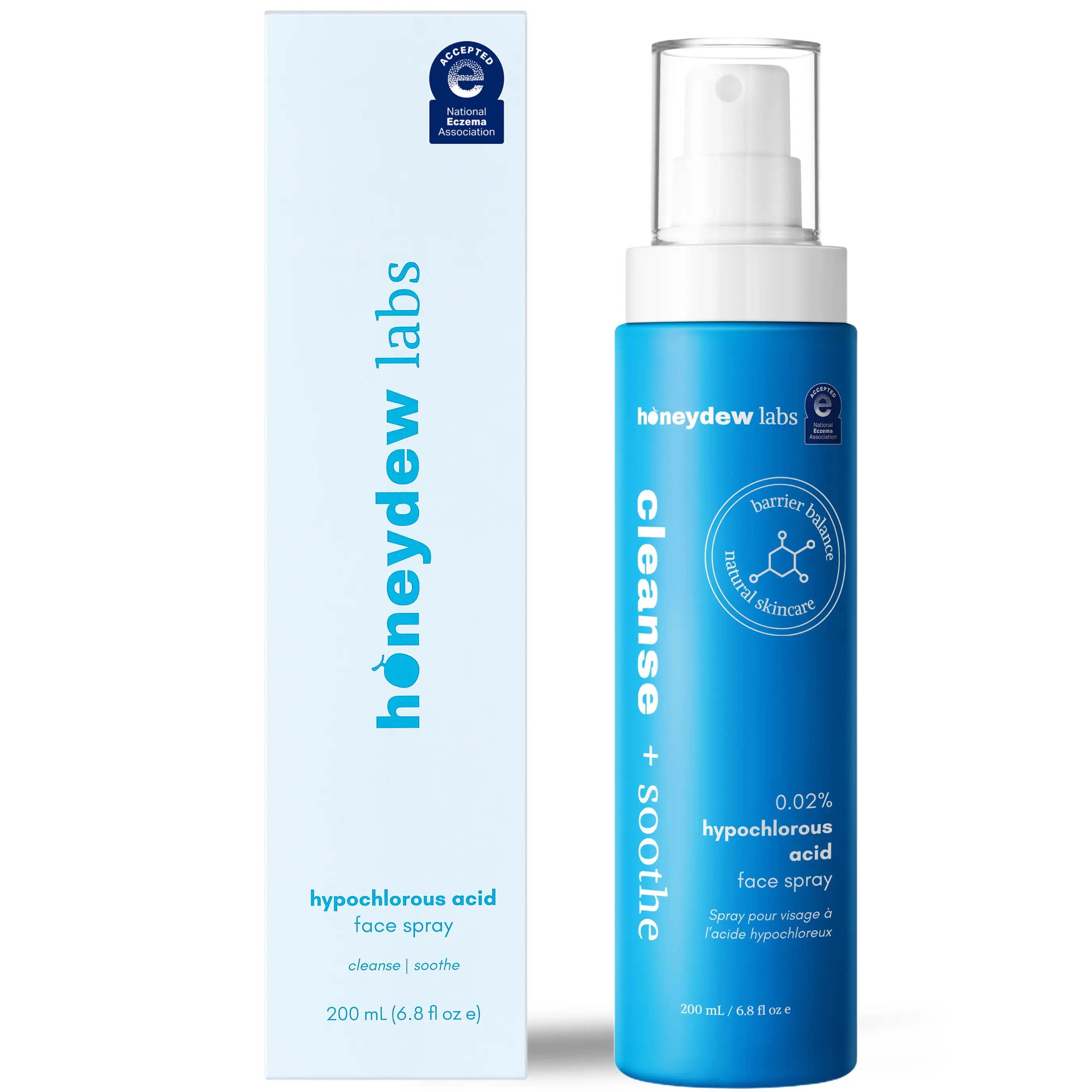 HONEYDEW LABS Hypochlorous Acid Spray, Skincare Toner Face Mist with Cleansing, Calming, Skin Repair Benefits for Daily Facial Care