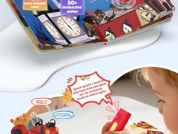 KOKODI Talking Pen Toy, Interactive Book Set, Learning Talking Pen with Recording Capability and Puzzle Games, Birthday Gift, Interactive Books for Encouraging Expression KOKODI Talking Pen Toy, Interactive Book Set, Learning Talking Pen with Recording Capability and Puzzle Games, Birthday Gift, Interactive Books for Encouraging Expression