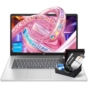 HP 2025 17.3″ FHD Laptop Computer, Intel 8-Core Processor, Windows 11 Pro, Copilot AI, Up to 9.5H Battery Life for Student & Business, Wi‑Fi 6, Bluetooth 5.4, with Accessories Kit (8GB/16GB/32GB RAM | 512MB/1TB/2TB)