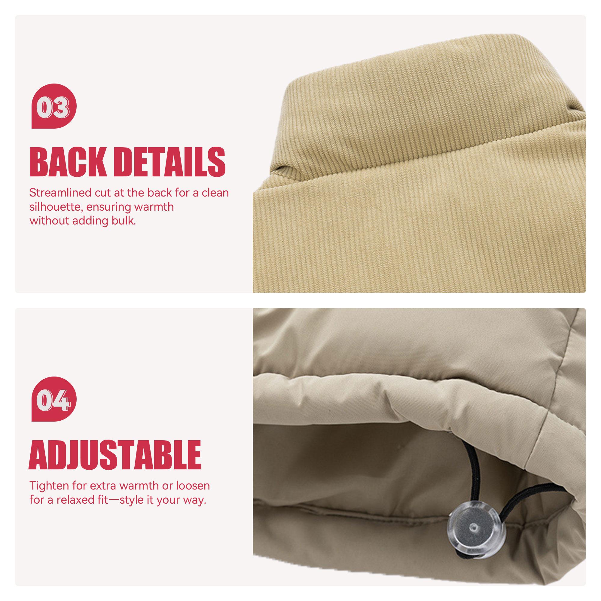 Showitty Winter down cotton-padded jackets, waistcoats, women's thickened vest coats