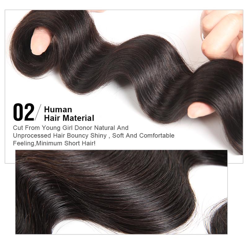 West Kiss Body Wave Human Hair Bundles Brazilian Virgin Hair Straight Bundles Sew in/ Glue in Viral Hair Bundle Deep Wave FebruaryFaves