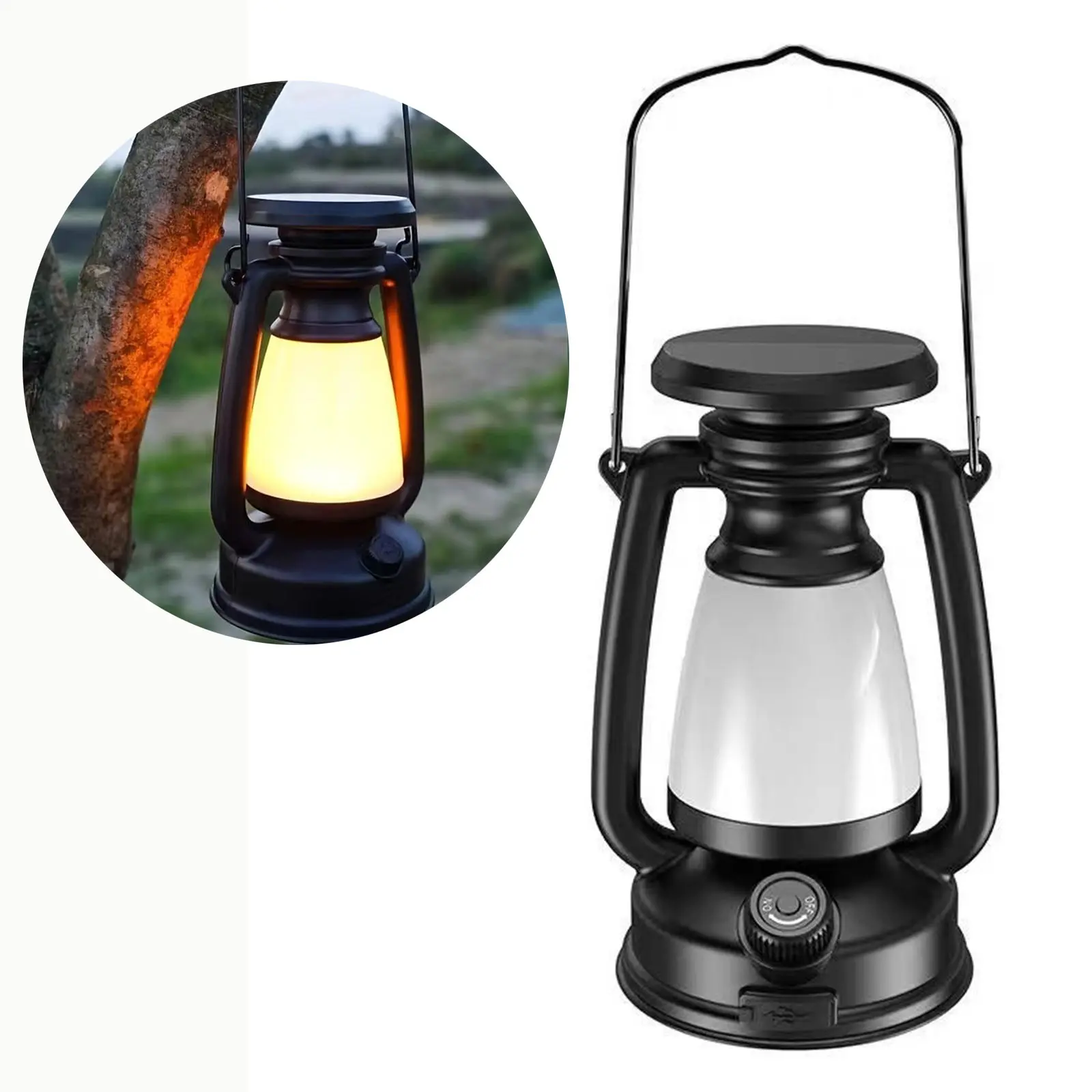 Vintage Kerosene-Style Portable LED Lanterns with Stepless Dimmer, Camper RV Accessories for Outdoor Camping, Emergency Lighting, Emergency Lanterns, Portable Lantern