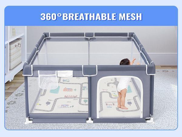【Clearance Sale】Baby Playpen with Anti-Slip Mat, Indoor&Outdoor Playard Kids Activity Center with Gate,Sturdy&Safety Baby Fence,for Infants & Toddlers 【Clearance Sale】Baby Playpen with Anti-Slip Mat, Indoor&Outdoor Playard Kids Activity Center with Gate,Sturdy&Safety Baby Fence,for Infants & Toddlers