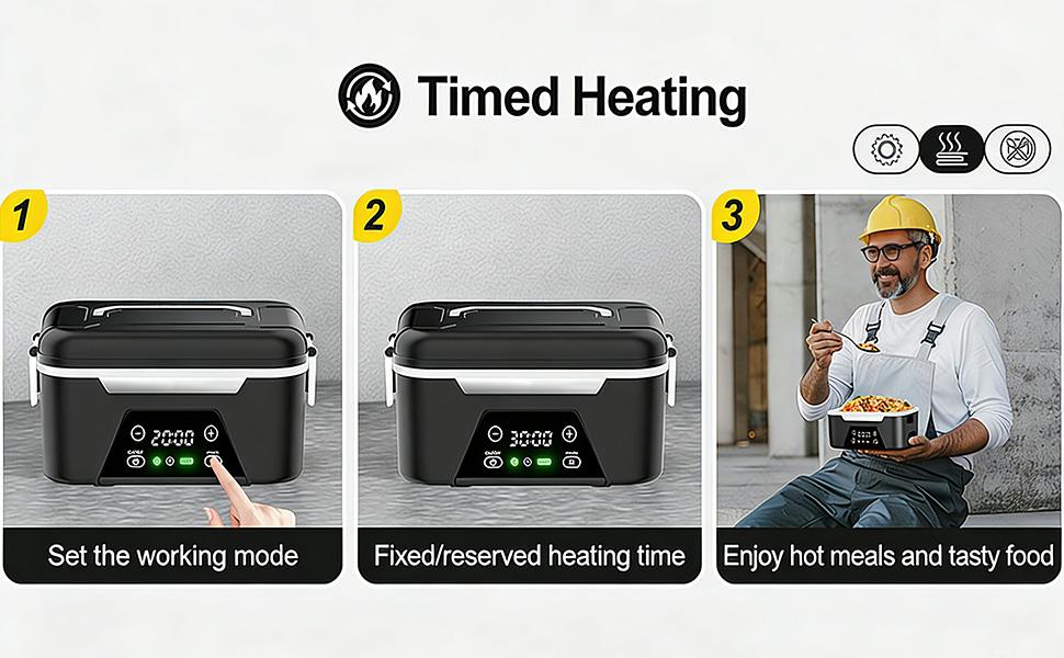 Cordless Heated Lunch Box for Adults (1.5L/6 Cups) – Rechargeable Battery Electric Food Warmer with Scheduled & Automatic Heating, Portable Insulated Bag (Black)#HeatedLunchBox #WorkLifeWin #MealPrepHacks Cordless Heated Lunch Box for Adults (1.5L/6 Cups) – Rechargeable Battery Electric Food Warmer with Scheduled & Automatic Heating, Portable Insulated Bag (Black)#HeatedLunchBox #WorkLifeWin #MealPrepHacks