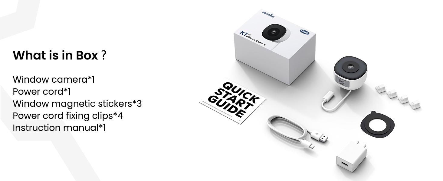 Wansview 3MP 2K Window Security Camera, Low Power <6W, 16X Digital Zoom, 2.4GHz WiFi, AI Full-Color Night Vision, Person & Motion Detection, 24/7 Recording, SD/Cloud Storage(optional),Easy Setup, Works with Alexa & Google Home, ONVIF/RTSP