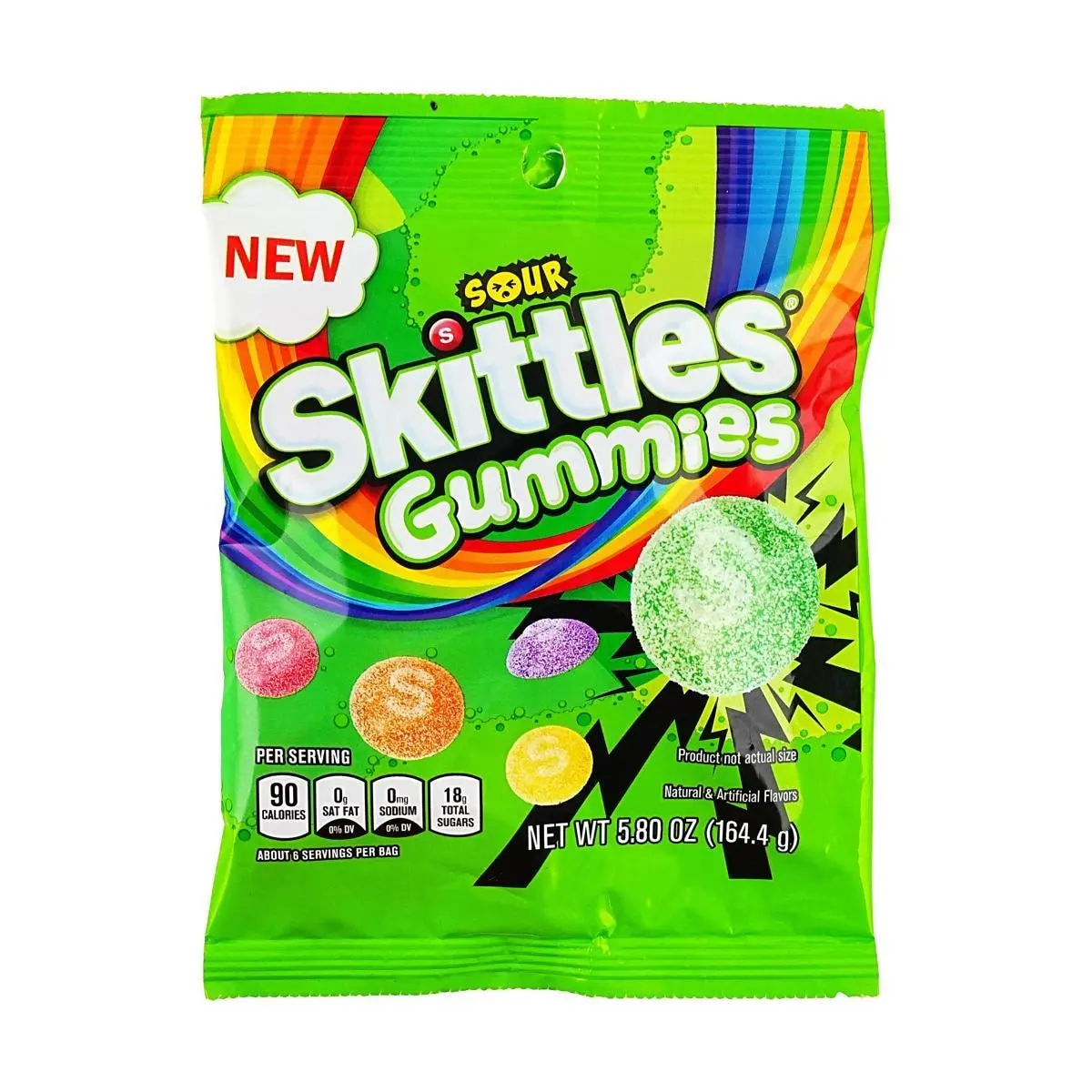 Skittles Sour Chewy Candy Variety Pack, 164.4g (5.8 oz) - Fruity Flavors, Shareable Bag Skittles Sour Chewy Candy Variety Pack, 164.4g (5.8 oz) - Fruity Flavors, Shareable Bag