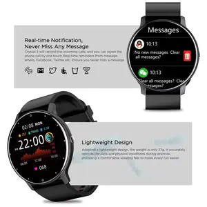 Smart Bracelet IP67 Waterproof Tracks Health Calls Sports Heart Rate Blood Pressure Sleep Monitoring Step Counter Calorie Tracking Notifications