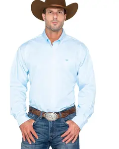 Cinch Men's Tencel Mini Striped Long Sleeve Button-Down Western Shirt - Mtw1104732
