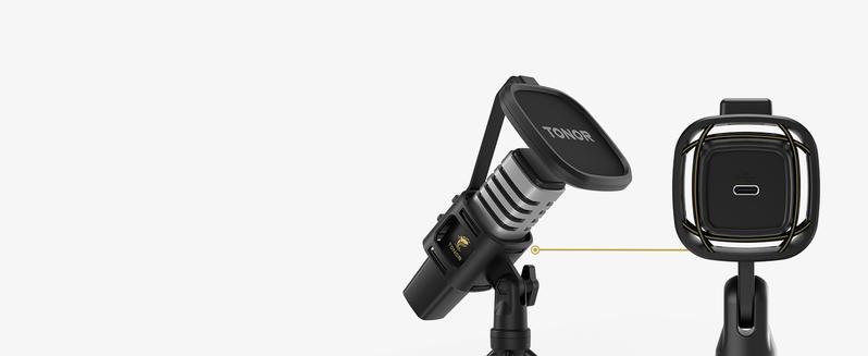 TONOR TC30&TC777 Pro Cardioid Condenser Microphone with Shock Mount, USB Type-C to USB-A Cable, Pop Filter, and Foldable Mic Tripod for PC & Laptop Use TONOR TC30&TC777 Pro Cardioid Condenser Microphone with Shock Mount, USB Type-C to USB-A Cable, Pop Filter, and Foldable Mic Tripod for PC & Laptop Use