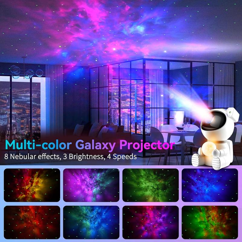 Star projector,Astronauts Galaxy Projector with Timer and remote,LED Nebula Night Light for Bedroom,Ceiling, Kids, Adults, Room Decor,Gift USB Powered