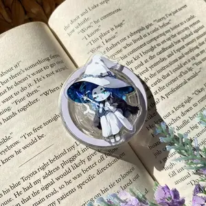 The Witch Phone Grip MagSafe, Witchy Pop Socket for Kindle, Fantasy Reader Accessory, Spooky Season Gift for Her, Magnetic Cell Phone Holder Stand