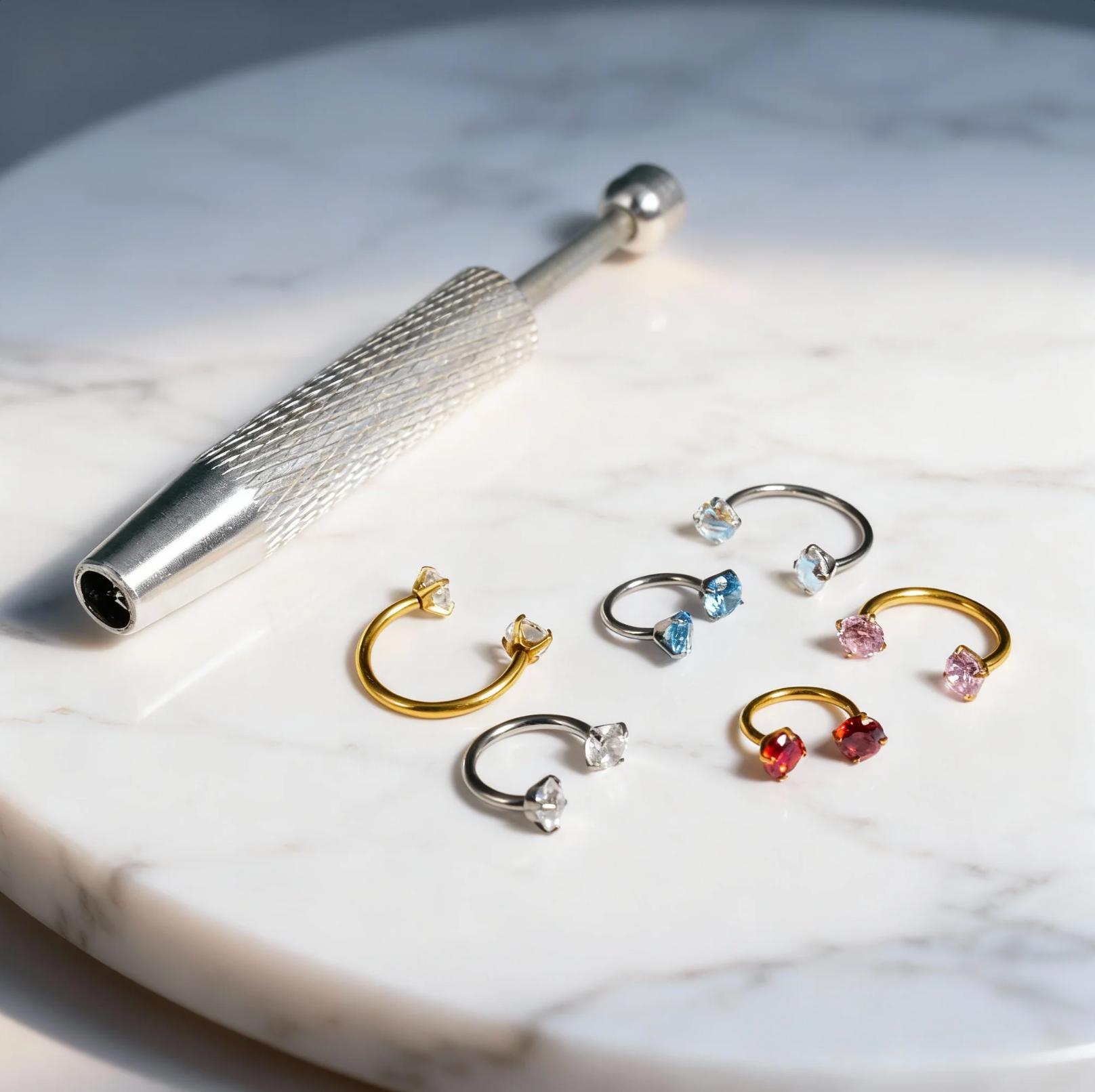 4PCS Titanium 18G/20G Horseshoe Nose Rings Set | Internally Threaded | Hypoallergenic | 5A Cubic Zirconia (CZ) Gems, Multiple Colors | Includes Free Ball Holder | For Nose, Daith, Cartilage, Helix, Lip & Eyebrow Piercings | Everyday Wear | Gift 4PCS Titanium 18G/20G Horseshoe Nose Rings Set | Internally Threaded | Hypoallergenic | 5A Cubic Zirconia (CZ) Gems, Multiple Colors | Includes Free Ball Holder | For Nose, Daith, Cartilage, Helix, Lip & Eyebrow Piercings | Everyday Wear | Gift