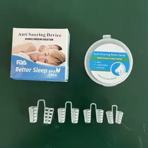 Anti Snoring Device to Stop Snoring Nose Clip for Easy Breathing Improvement Sleep Assistance Apnea 4Pc at Night BetterSleep