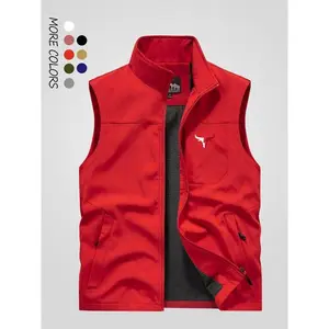 Spring  autumn Hooded mens fishing vest mens outdoor mountaineering camping functional lure multifunctional tactical vest summer workwear photography vest