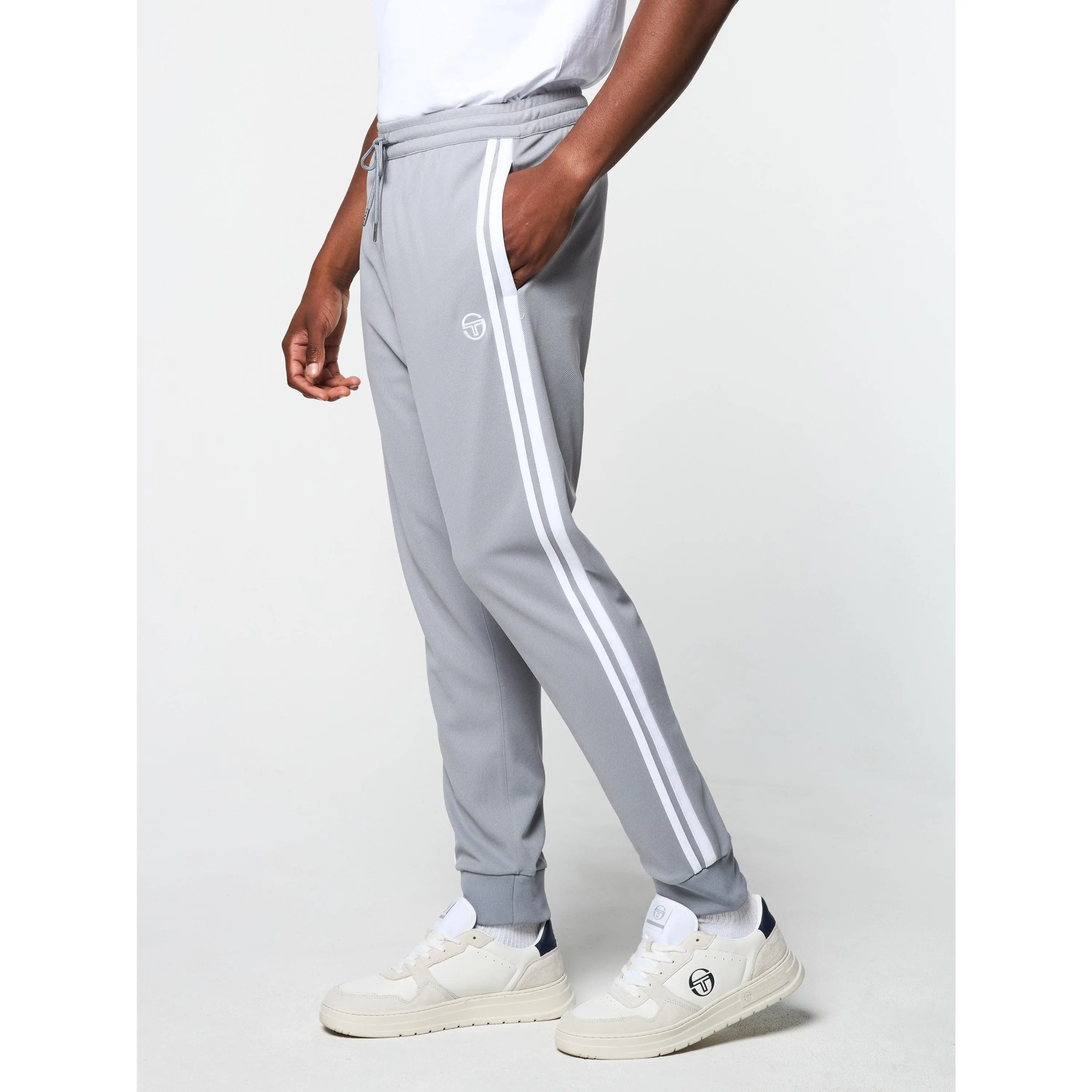 Damarindo Track Pant Archivio- Sleet/ White