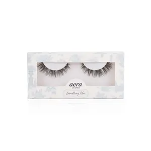 Aera Lashes Something Blue - 8-10mm Wispy Hybrid Cat-Eye Lashes with Mixed C & D Curls for Bridal-Style Underlash Extensions