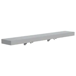 GARVEE 72"L x 12"W 304 Stainless Steel Folding Serving Shelf - Wall Mount Concession Shelf Ideal for Food Trucks, Grill Areas, BBQ Tables, and Restaurants