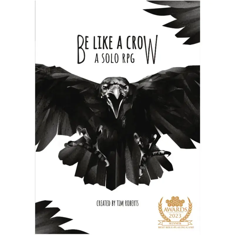 Be Like a Crow Rulebook - Urban Cyber Steampunk Jackdaw Rook Pen-and-Paper RPG, Unisex 12+ 12 Years Above Solo Play Fantasy Adventure, Tower of London-Themed TTRPG, Collecting Weird Objects Paper Cards, Critical Kit-Compatible Expansions Available