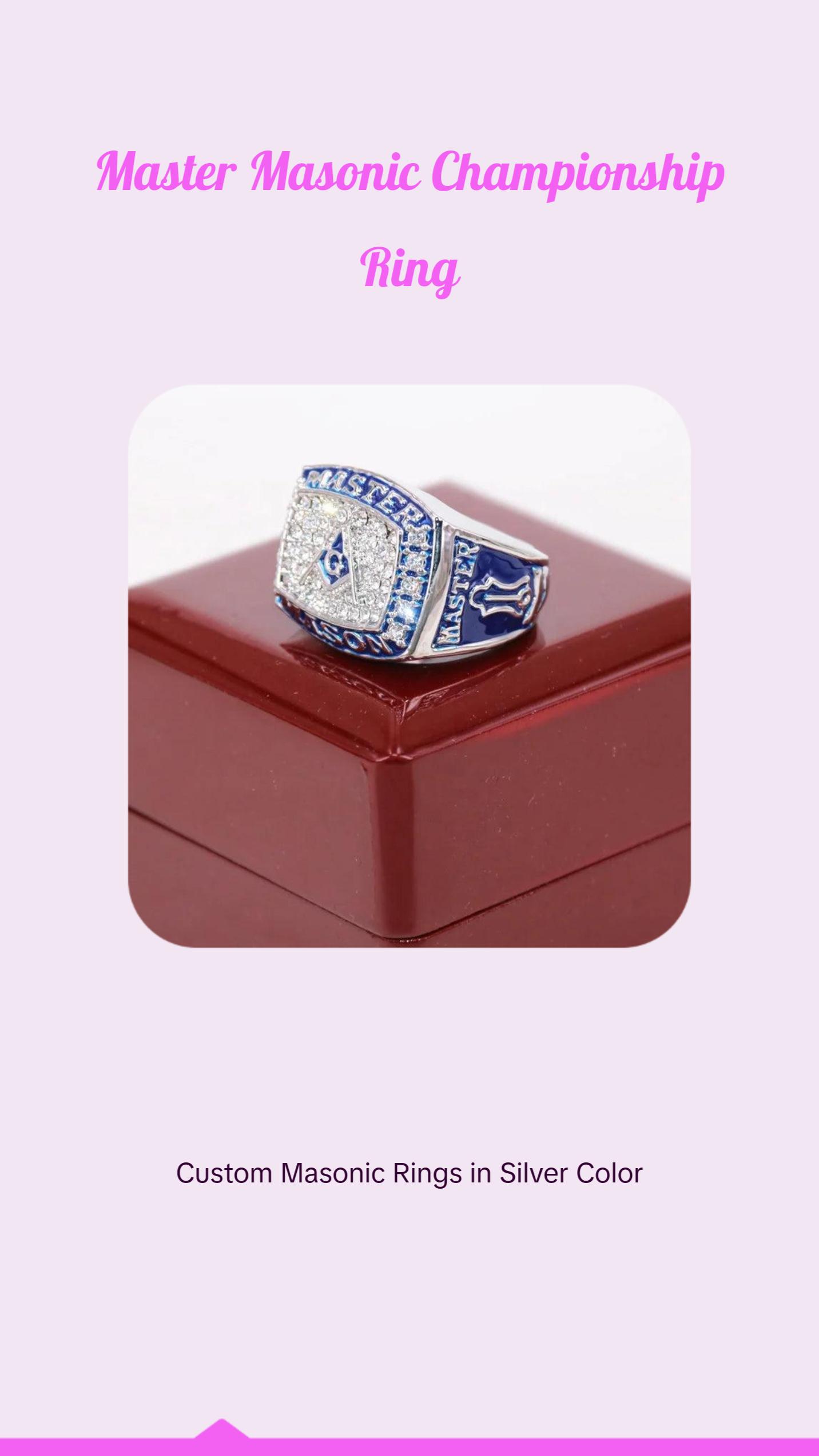 Master Masonic Championship Ring Master Masonic Championship Ring