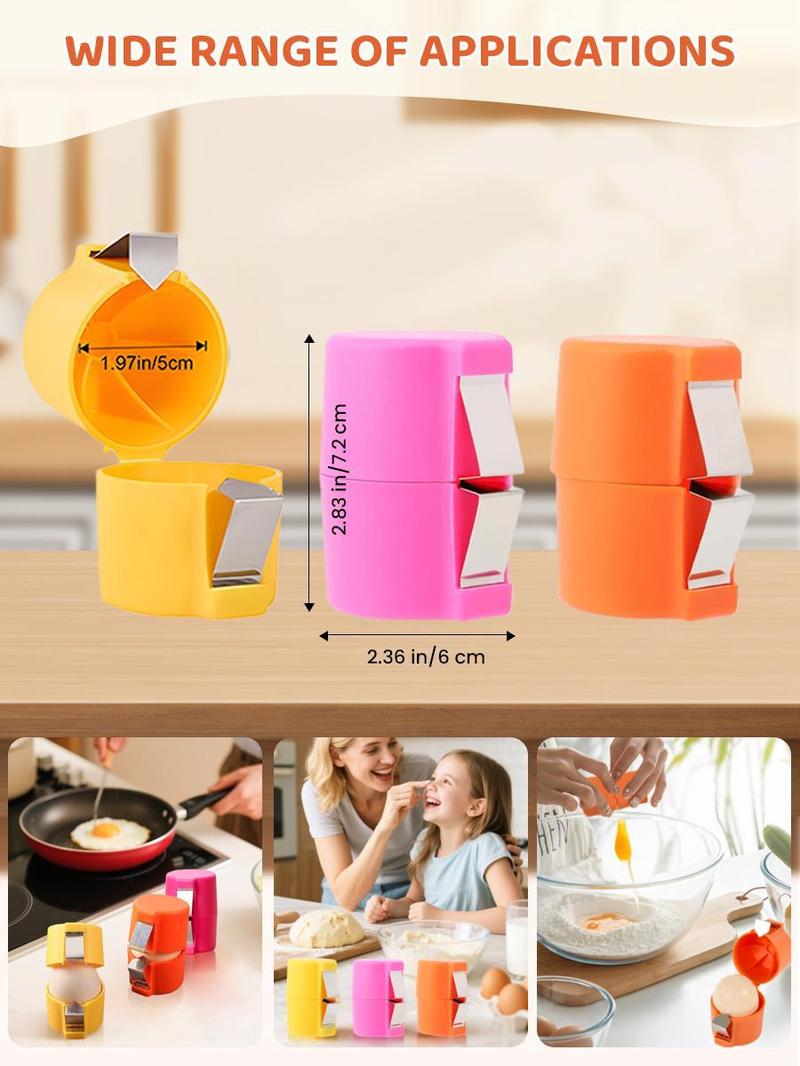 Stainless Steel Egg Opener Set – Crack, Cut, and Separate Eggs Easily, 3PCS Kitchen Tool