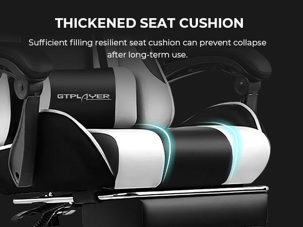 【2026 New Year Sale】GTPLAYER Office Gaming Chair, with Pocket Spring Cushion and Memory Foam Lumbar Pillow, Desk Chair Reclining, Mesh Swivel Rolling Task Chair Furniture Ergonomic