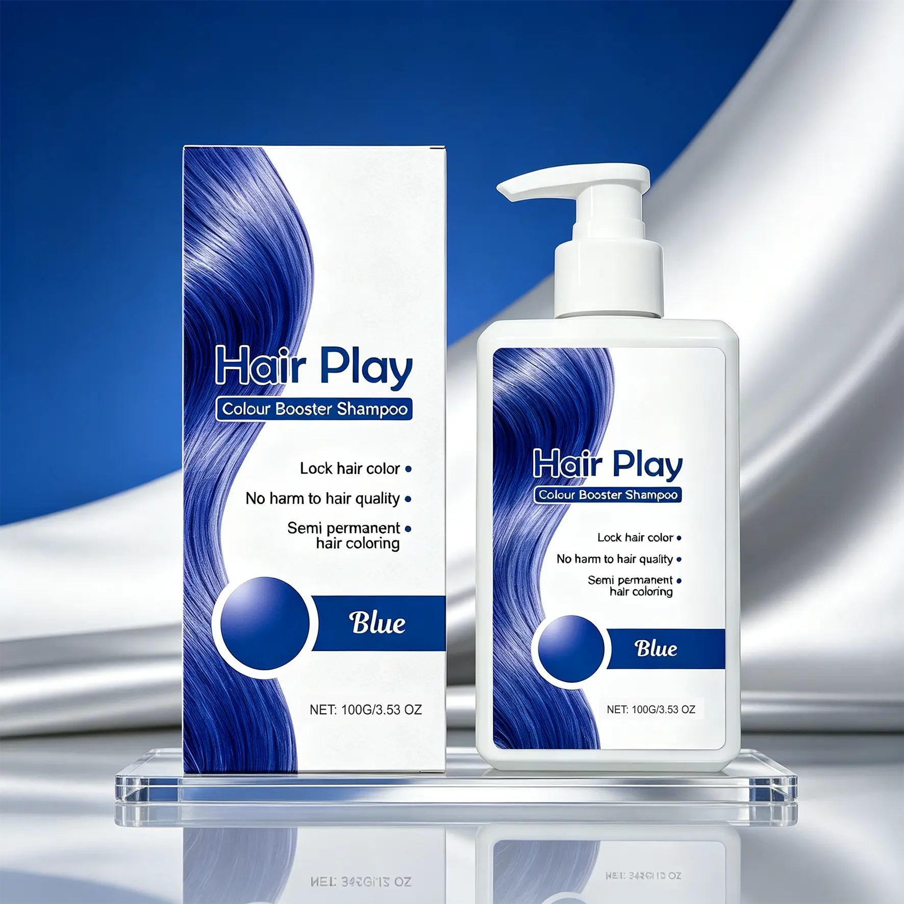 Colour Boosting Shampoo – Gentle, Semi-Permanent Color-Enhancing Formula That Helps Lock In Vibrant Tones While Nourishing & Strengthening Hair | Safe for Daily Use – No Damage, Just Beautiful, Long-Lasting Color & Natural Shine | Blue | 342g