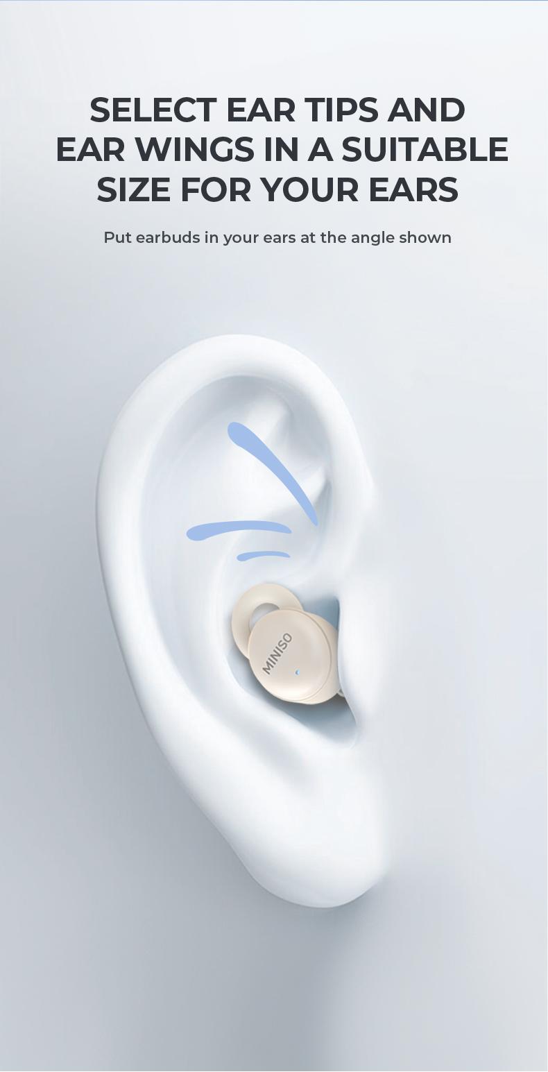 MINISO X10 Mini Invisible Headphones Bluetooth 5.4 True Wireless In-Ear Earphones sport Audio Earbud audifonos bluetooth wireless headphones noise cancelling headphones gamingheadset