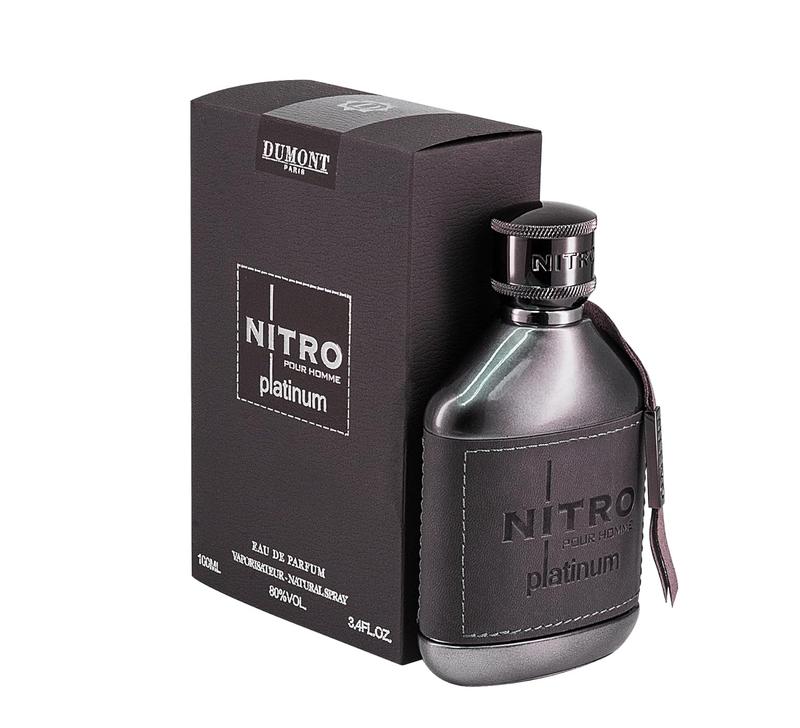 Dumont Nitro Platinum Eau de Parfum Spray for Men - 3.4Oz (100ml)