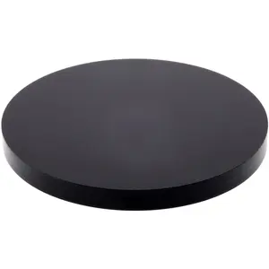 Plymor Black Acrylic Round Standard-Edge Display Base