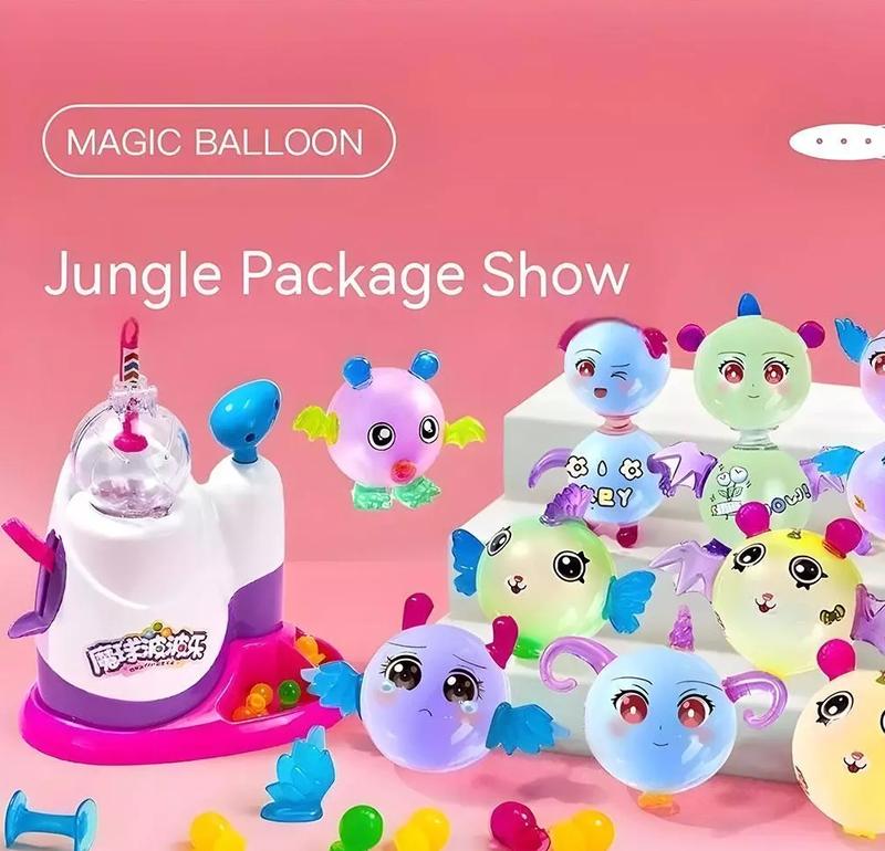 Children 2-8 Years Old Magic Magic Sticky Music Balloon Bobo Inflator Stic X7S3