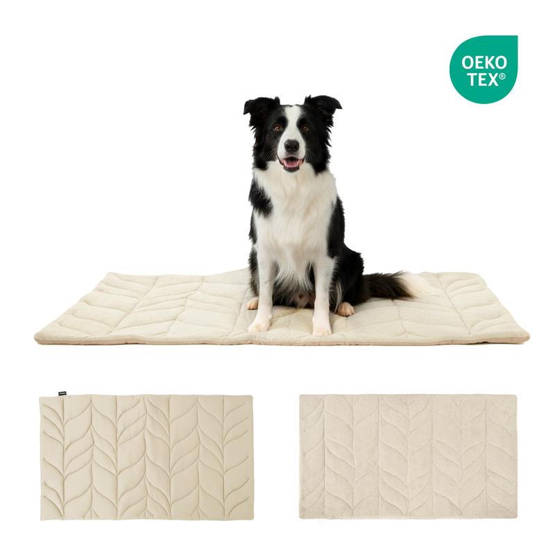 Vagascape Bamboo Cooling Pet Mat for Dogs & Cats – Cozy Cooling for All Seasons, Eco-Friendly, Odor-Resistant & Breathable Bed Mat, Portable, Machine Washable, Durable, Ideal for Crates, Cars & Camping