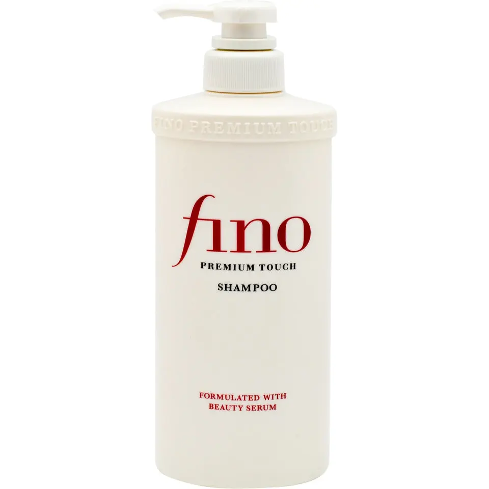 Fino Premium Touch Shampoo & Conditioner Set - Japanese Haircare with Royal Jelly Extract, Cleanser, Color Safe Shampoo, Nourishing Serum Moisturizer for Dry Damaged Hair (2x550ml) - Silky, Smooth, Glossy Hair, Strengthening Shampoo