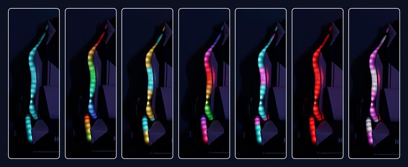 HOFFREE LED Gaming Chair for Kids Reclining Gaming Chairs for Teens 8-15 Computer Chair with RGB Lights Kids PC Game Chair with Footrest and Lumbar Support Video Game Chairs Blue and Black