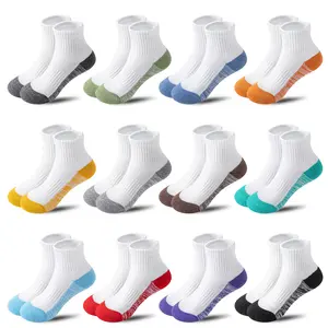 12 Pairs Toddler Kids Boys&Girls CuCshion Socks Athletic Basketball Sport Youth Crew Soft Breathable Socks For Outdoor