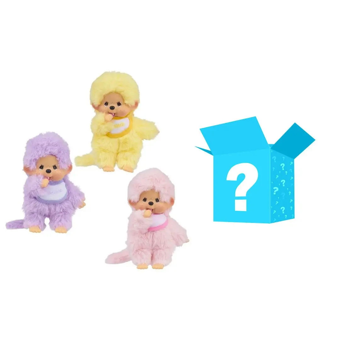 Monchhichi Cute Colorful Beanie Figurines Blind Box - Collectible Plushies for Display, Gifting