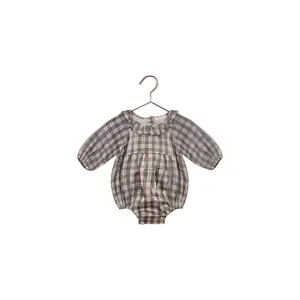 Noralee Adeline Romper, Holiday Plaid