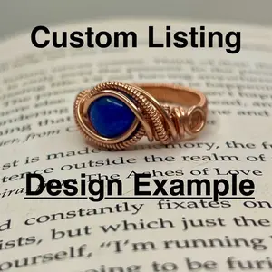 Custom Listing Copper Wire Woven Rings for Healing, Love, Protection, New Beginnings