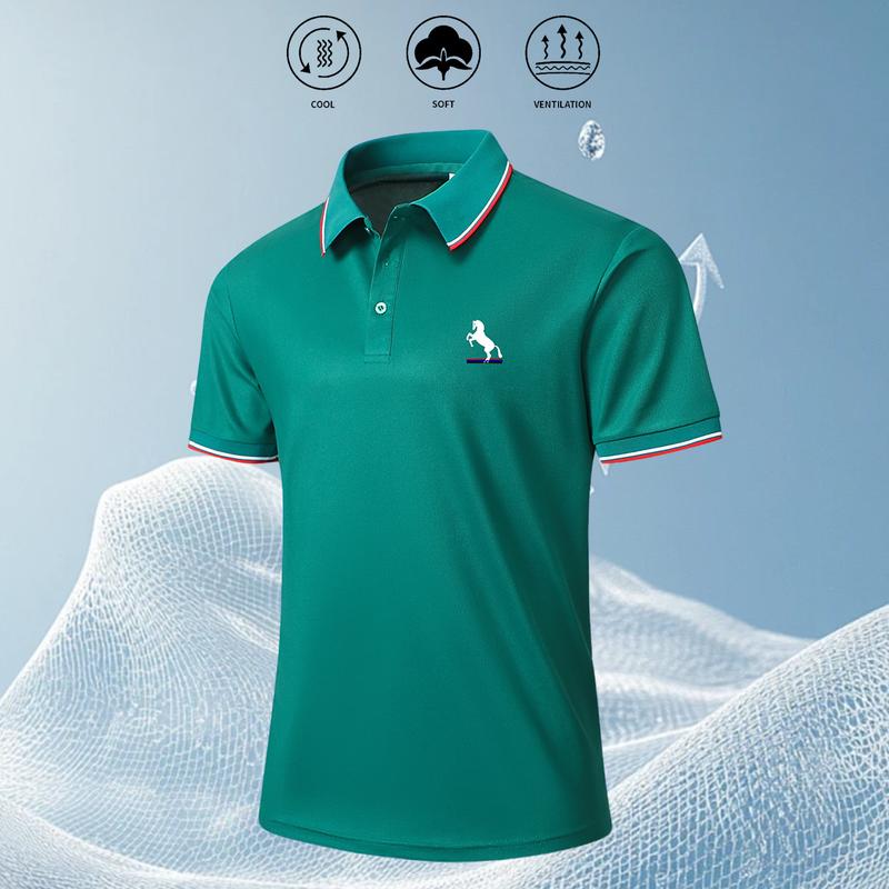 10 Pack New Summer Plain Polo Shirts Men Thin Comfortable Breathable Turn Down Collar Short Sleeve T-Shirt Outdoor Golf Tennis Clothes
