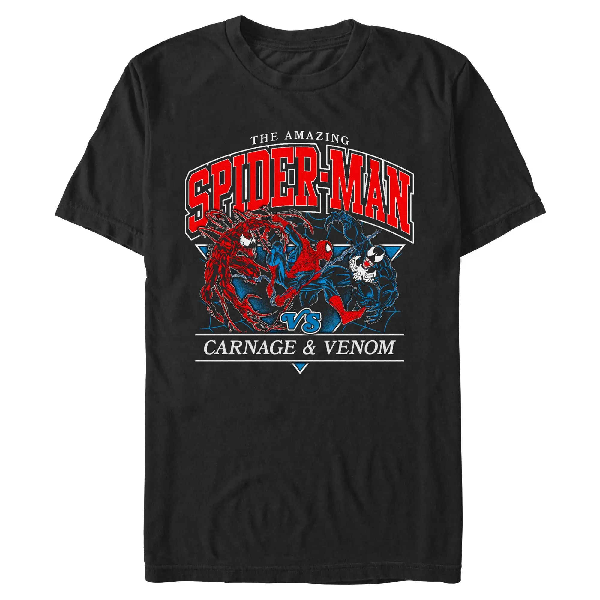 Marvel Men's Short-Sleeve, The Amazing Spider-Man vs Carnage and Venom Men's Graphic Tees, Menswear T-Shirt