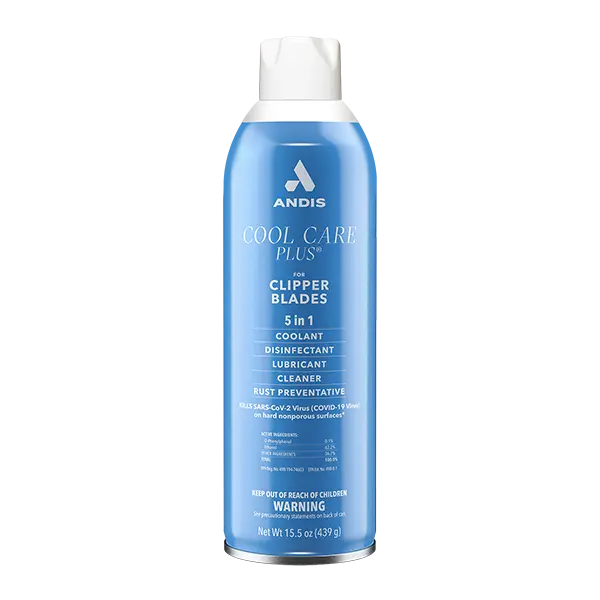 Andis 12750 Cool Care Plus 5-in-1 Aerosol Clipper Spray, 15.5 oz Can - Blade Maintenance, Stray Hair Removal, Germ Elimination, Hair Care for Appliances