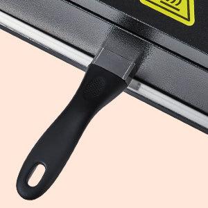 【GARVEE】Electric Pizza Oven, Countertop 12 Inch Pizza Maker with Timer and Adjustable Temperature, Stainless Steel Indoor Pizza Oven with Upper and Lower Uniform Heating Tubes