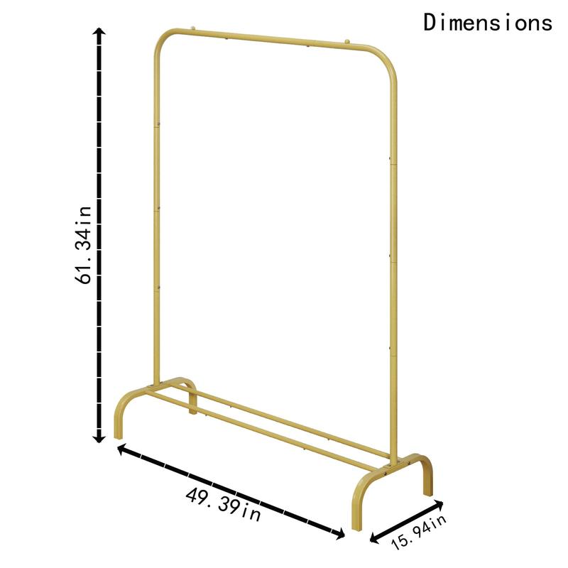 Metal Clothes Rack Clothing Rack Drying Hanging Garment Rack Suitable for Living Room, Bedroom, Balcony, Home Office Shoe Laundry Shoe Rack Organizer Deals For You Days