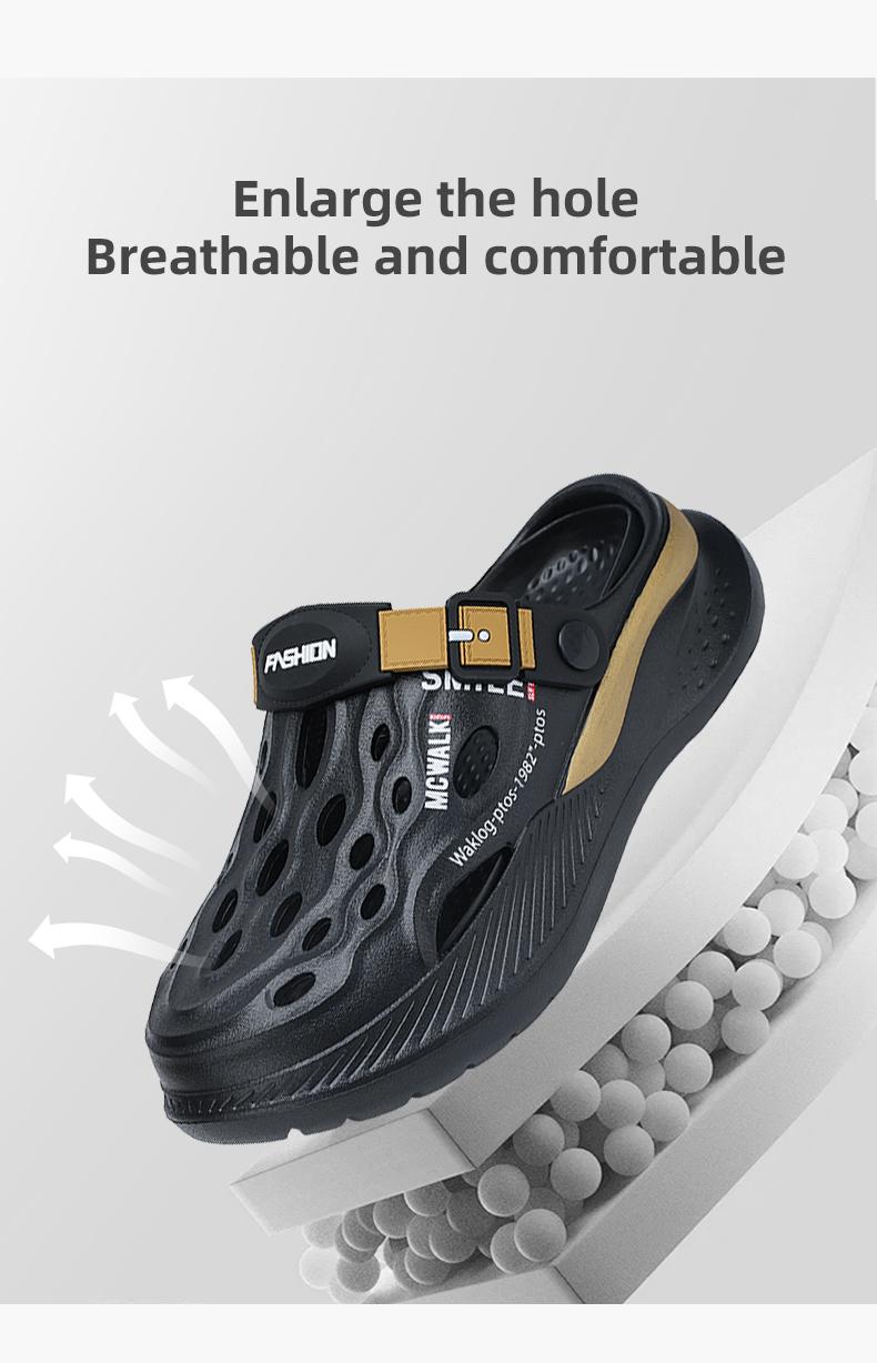 2026 new men's outdoor slippers non-slip and deodorant sports water walking sports are not tired, quick-drying and breathable cycling pink sandals