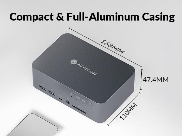 AV Access iDock C20 USB-C KVM Switch Docking Station for 2 Laptops, 4K Dual Monitor Design, 60W Charging for Each PC, 1G Ethernet, EDID Emulation AV Access iDock C20 USB-C KVM Switch Docking Station for 2 Laptops, 4K Dual Monitor Design, 60W Charging for Each PC, 1G Ethernet, EDID Emulation