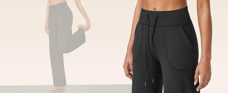 G4Free Loose Fleece Lined High-Waist Drawstring Casual Pants Wide Leg Thick Womenswear Bottom