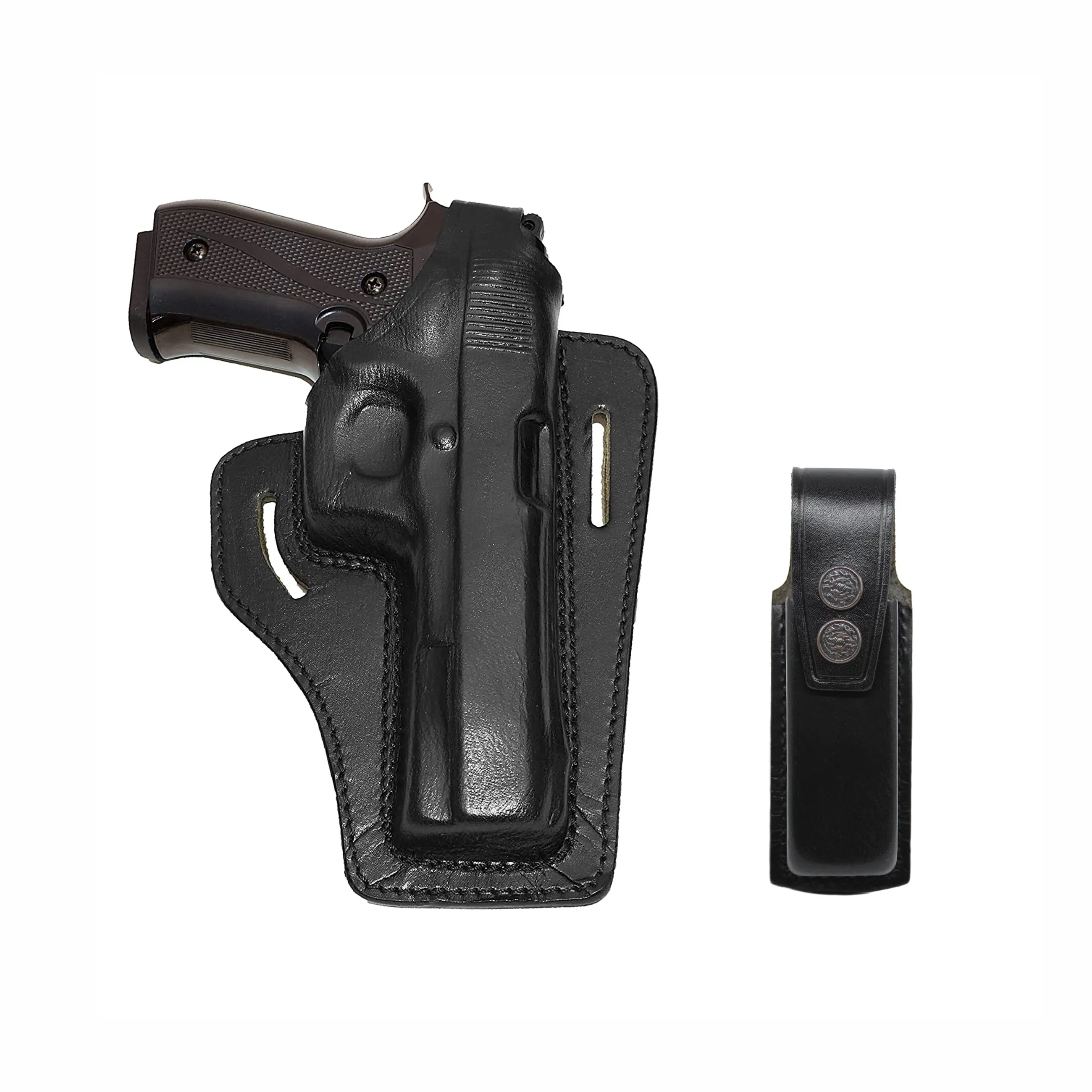 ALIS34301 Pancake Leather Holster & Single Mag Pouch for All 1911 Models RH Handmade!